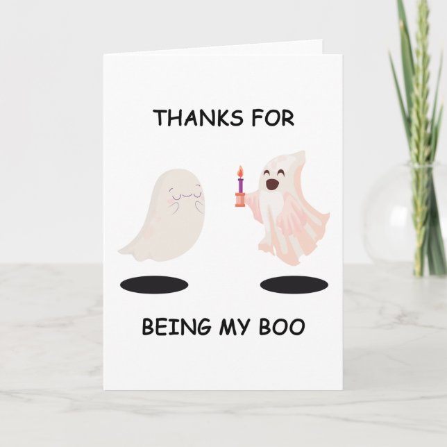Thanks For Being My BOO Halloween Anniversary Card (Front)