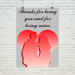 Thanks for being you photo print
