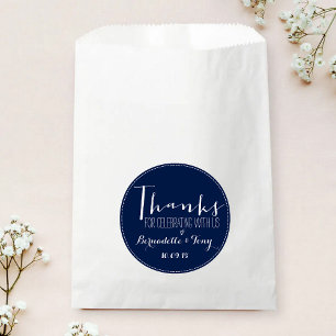 Thanks For Celebrating With Us! Chic Wedding Favou Favour Bag