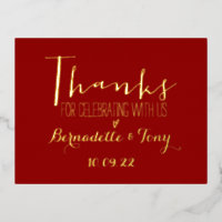 Thanks For Celebrating With Us! Wedding Thank You
