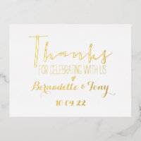 Thanks For Celebrating With Us! Wedding Thank You