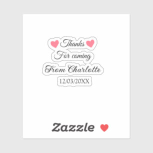 thanks for coming add name text message 