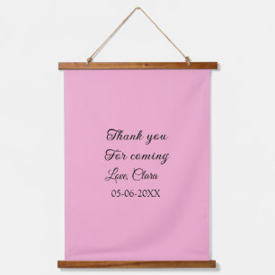 thanks for coming add name text message  hanging tapestry