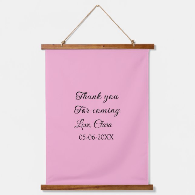 thanks for coming add name text message  hanging tapestry (Front)