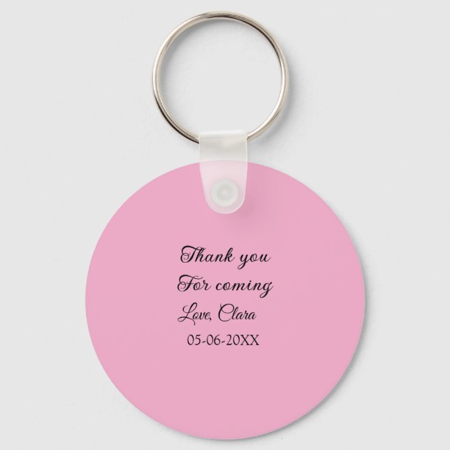 thanks for coming add name text message  key ring (Front)