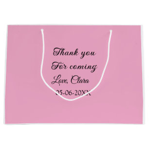 thanks for coming add name text message large gift bag