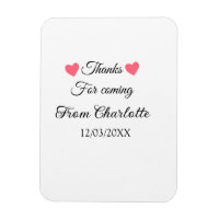 thanks for coming add name text message