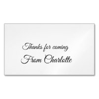 thanks for coming add name text message