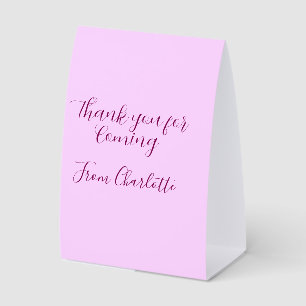 thanks for coming add name text message mauve