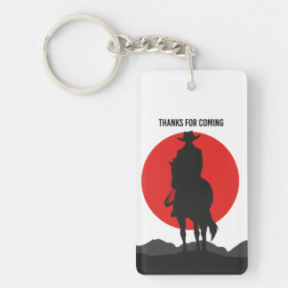 Thanks for coming - cowboys key ring