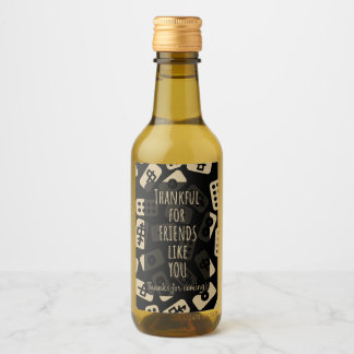 Thanks for coming | Mahjong favour Wine Label