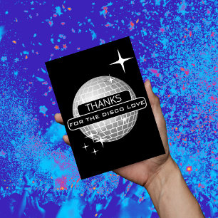 THANKS For Disco Love Ball Retro Birthday  Postcard