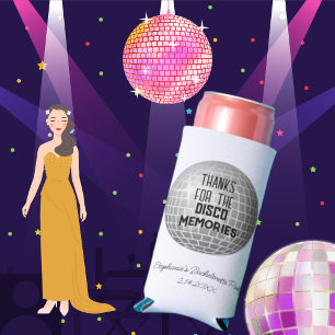 Thanks For Disco Memories Bachelorette  Seltzer Can Cooler
