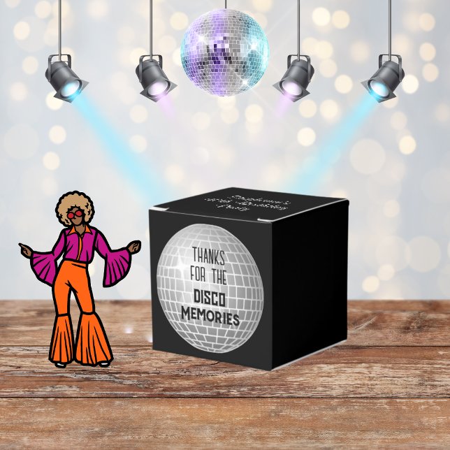Thanks For Disco Memories Retro Birthday Favour Box (Creator Uploaded)
