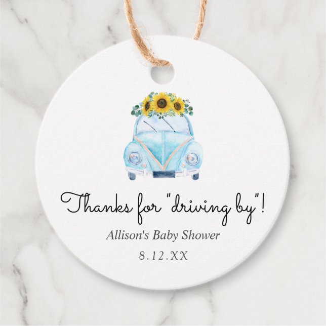 Thanks for Driving By Favour Tag (Front)