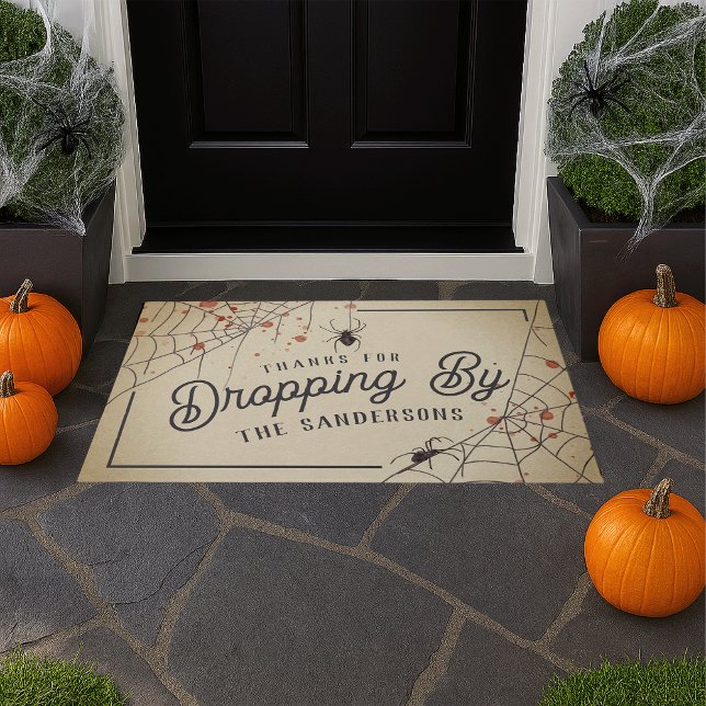 Thanks For Dropping By Halloween Doormat (Creator Uploaded)