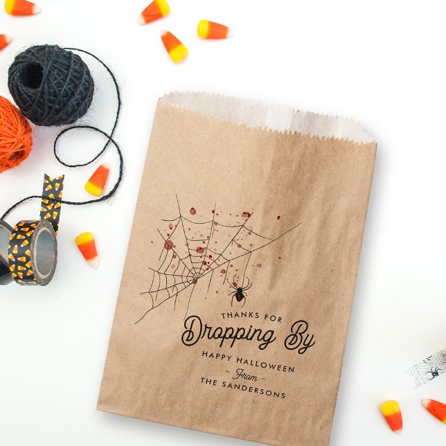 Thanks For Dropping By Halloween Party Favour Bag (Creator Uploaded)