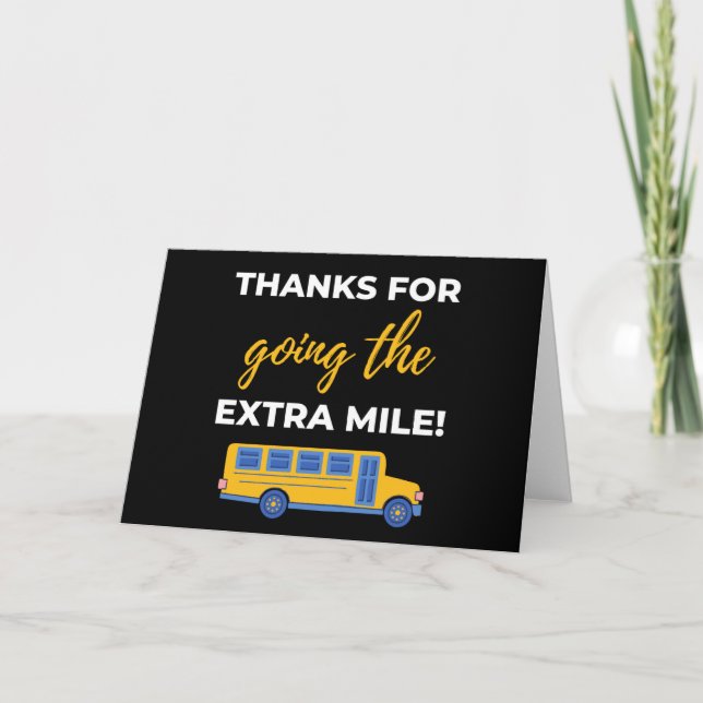 Thanks For Going The Extra Mile Card (Front)