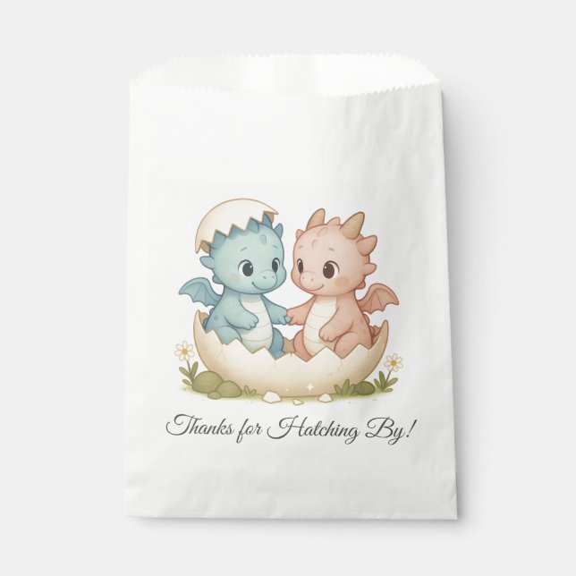 Thanks for Hatching By Twin Dragon Favour Bags (Front)