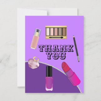 Thanks for makeup artist  postcard