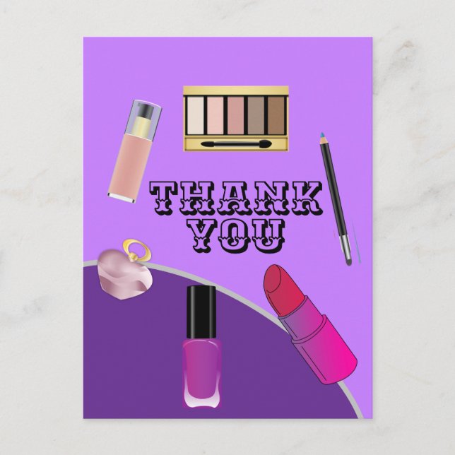 Thanks for makeup artist  postcard (Front)