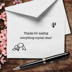 Thanks For Making Everything Crystal Clear Thank You Card
