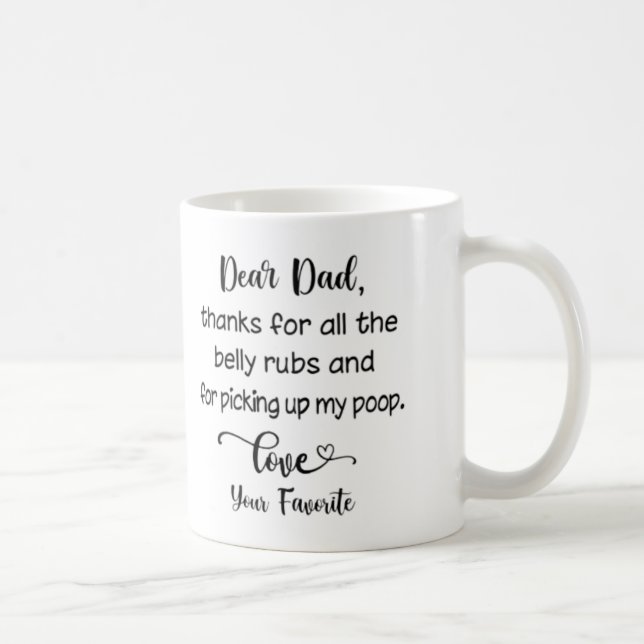 Thanks for Picking Up My Poop Funny Mug (Right)