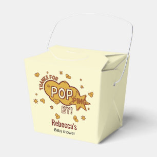 "thanks for popping by" baby shower party gift favour box