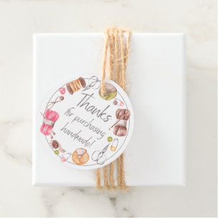 Thanks for Purchasing Handmade Craft Business Favour Tags
