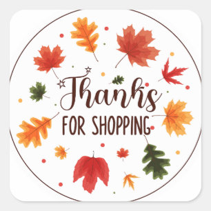 Thanks for Shopping Sticker Sheet