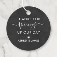 Thanks for Spicing Up Our Day Wedding Chalkboard