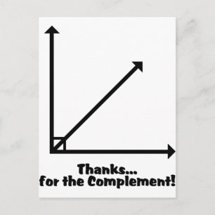 thanks for the complement postcard