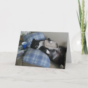 Thanks for the Party with Cute Dog Thank You Card