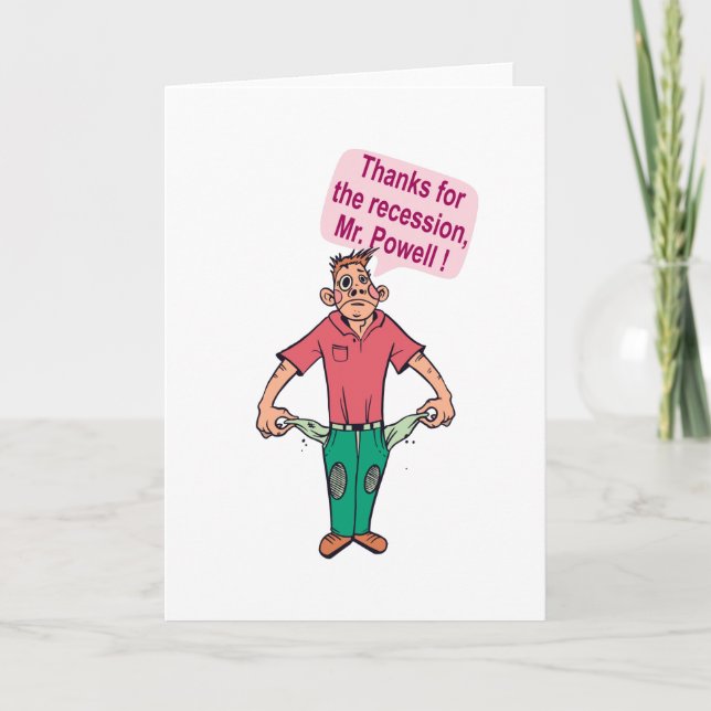 Thanks for the recession, Mr. Powell Card (Front)