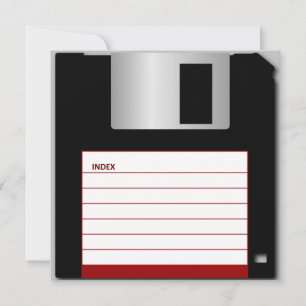 "Thanks for the Save" Floppy Disc Thank You Card
