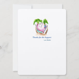 Thanks for the Support! Post Op Get Well Card