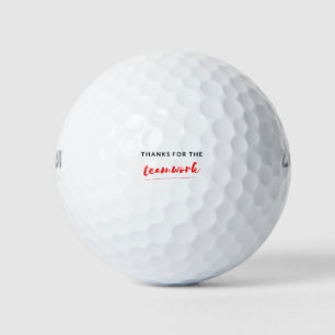 Thanks For The Teamwork 2 Golf Balls