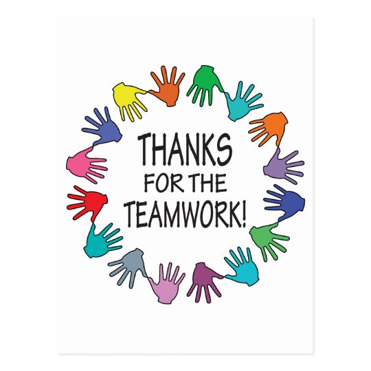 Thanks for the Teamwork appreciation card | Zazzle.com.au