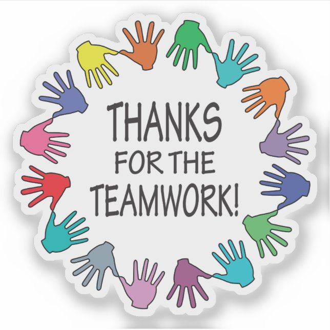 Thanks for the Teamwork with Hands (Front)