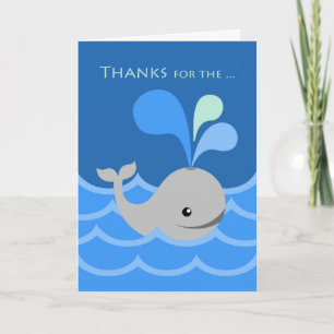 Thanks for the Whale of a Time, Hospitality Thanks Card