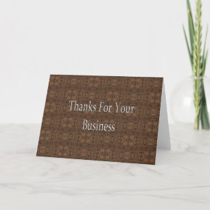 Thanks For Your Business Card