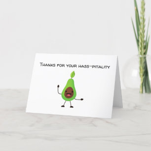 Thanks for Your Haas-pitality Thank You Card