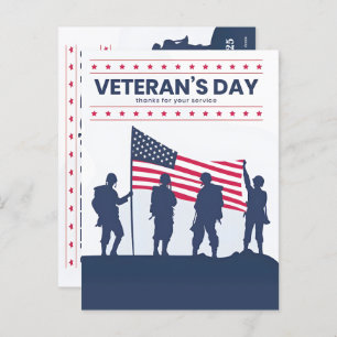 Thanks for your services, Veterans Day! 2025 Holiday Postcard