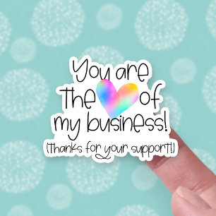 Thanks for Your Support Rainbow Heart Business