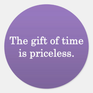 Thanks for Your Time Classic Round Sticker