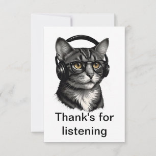 Thank's Friend For Listening Thank You Card