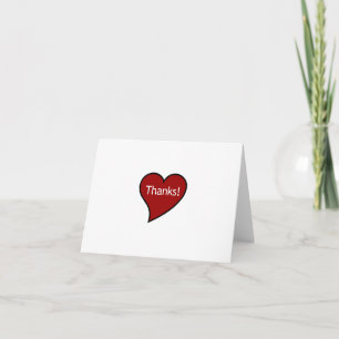 Thanks from my heart! thank you card