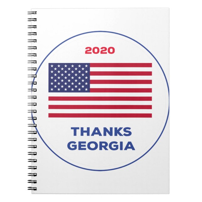 Thanks Georgia 2020 Election Notebook (Front)