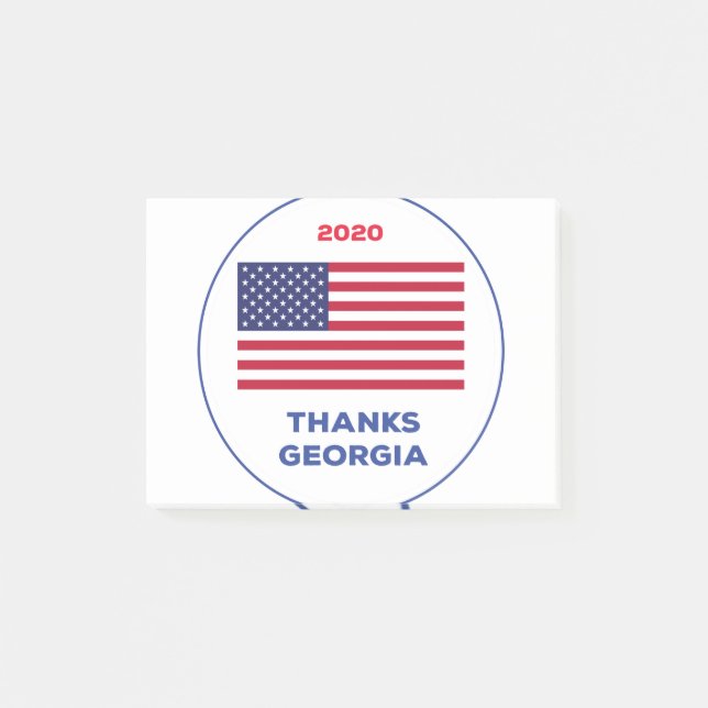 Thanks Georgia 2020 Election Post-it Notes (Front)