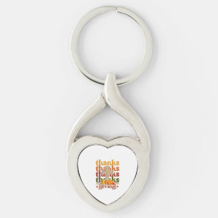 Thanks Giving Cross Pumpkin Key Ring